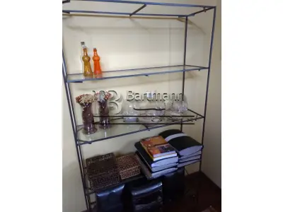 LOTE 008 - Rack de vidro
